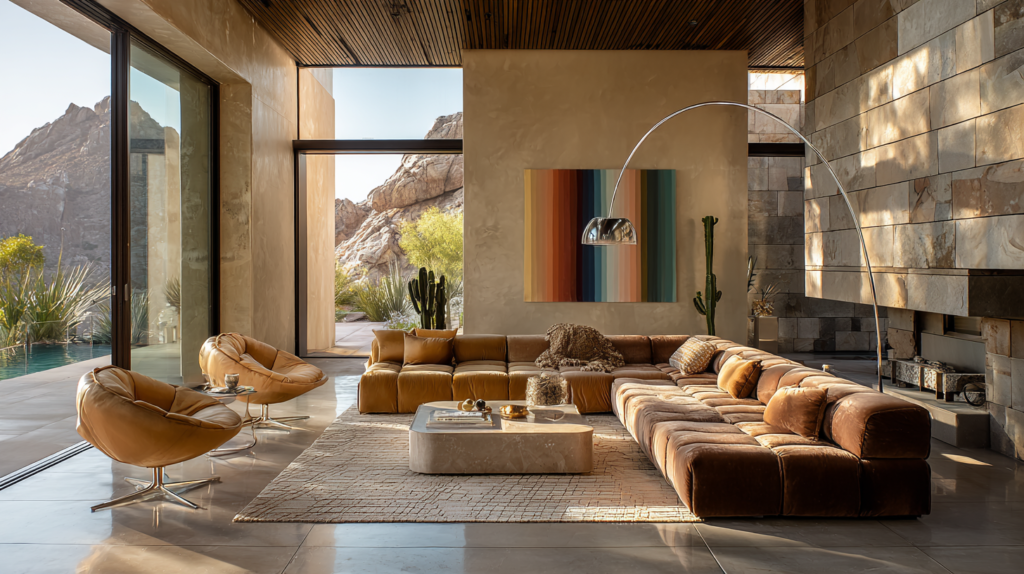 desert modern living room