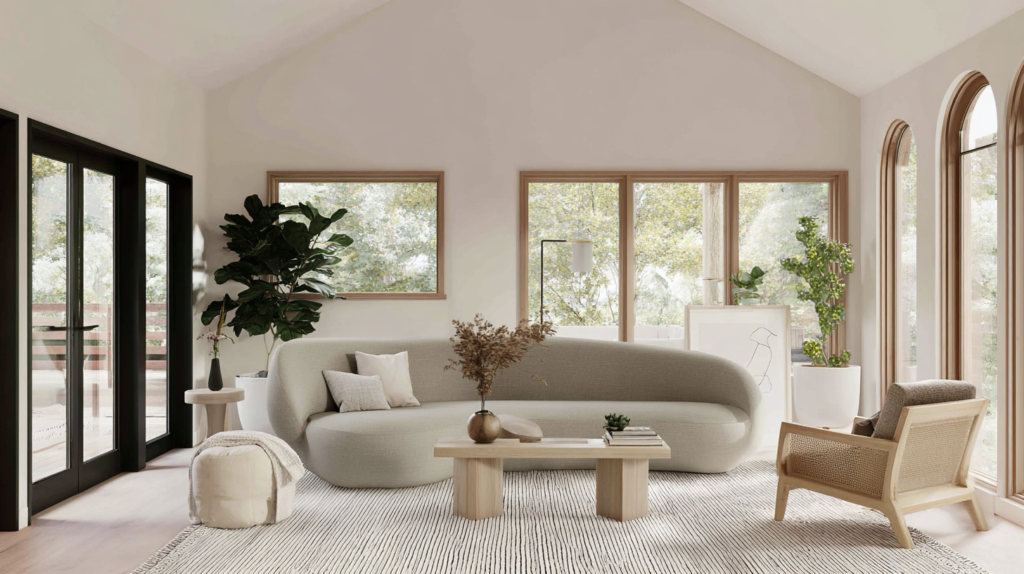 organic modern living room