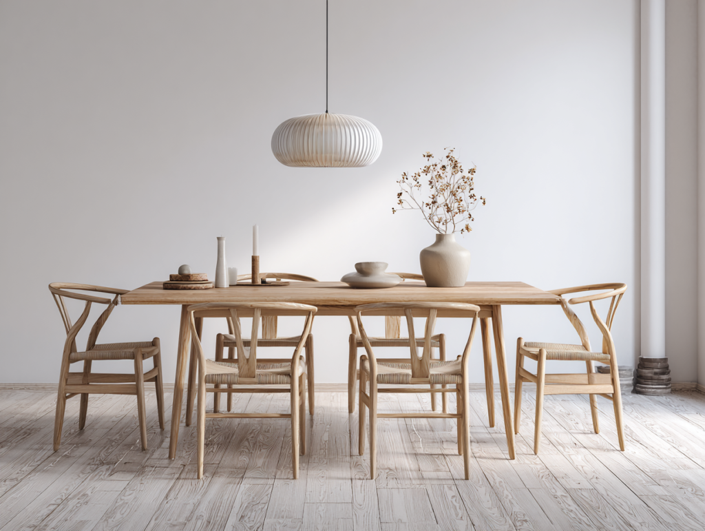Scandinavian dining room.